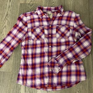 TNA plaid button down